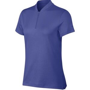 Nike Dri-fit Short-sleeve Zipper Placket Golf Polo